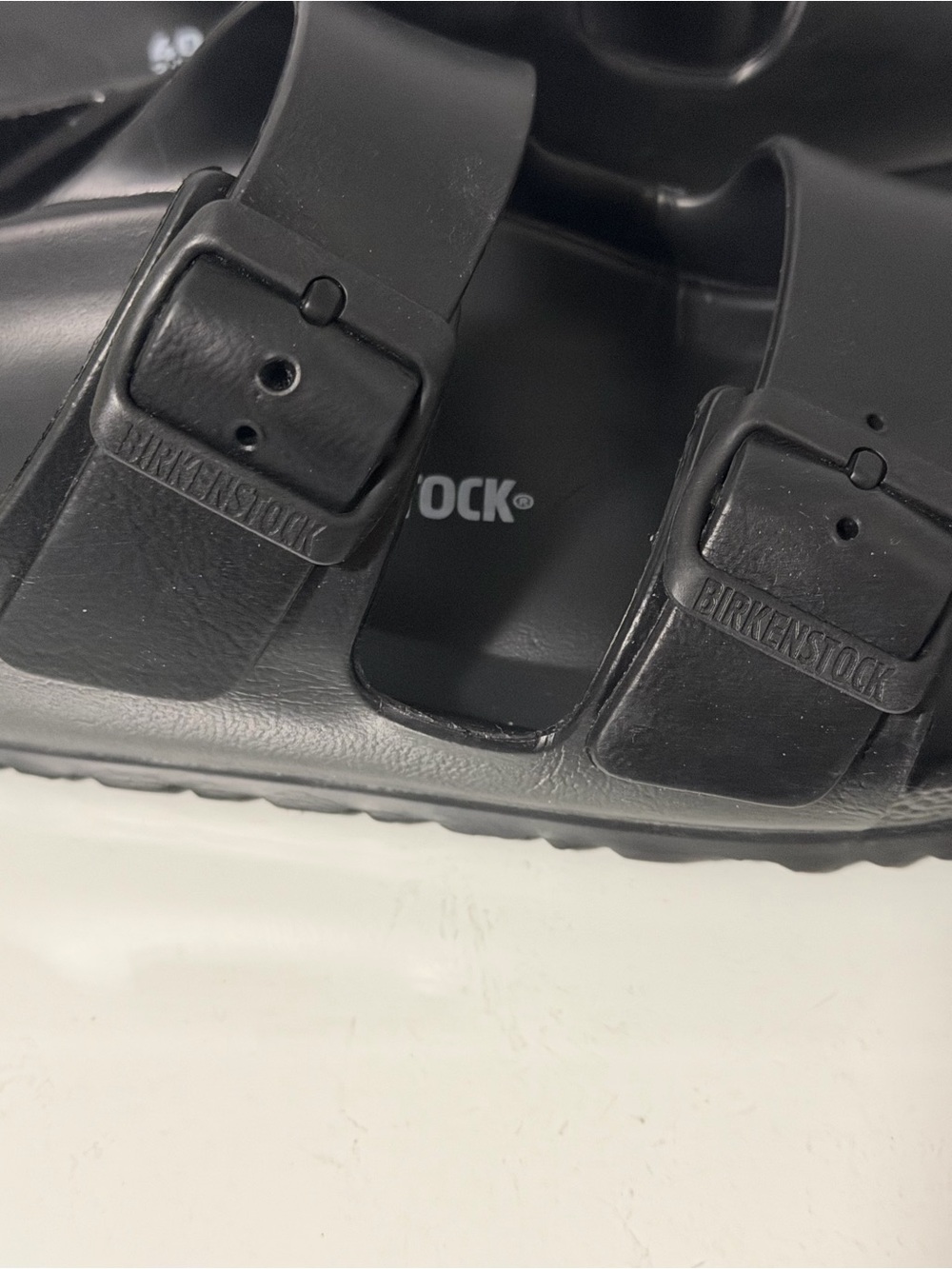 Birkenstock Black Two-Strap EVA Slide Sandals - Picture 5 of 6